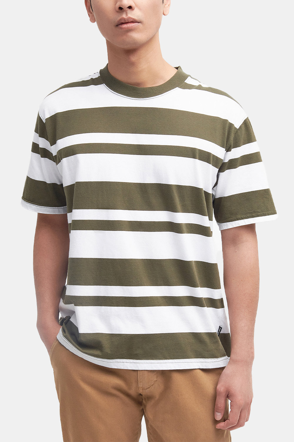 Barbour Friars Stripe T-Shirt (Mid Olive)
