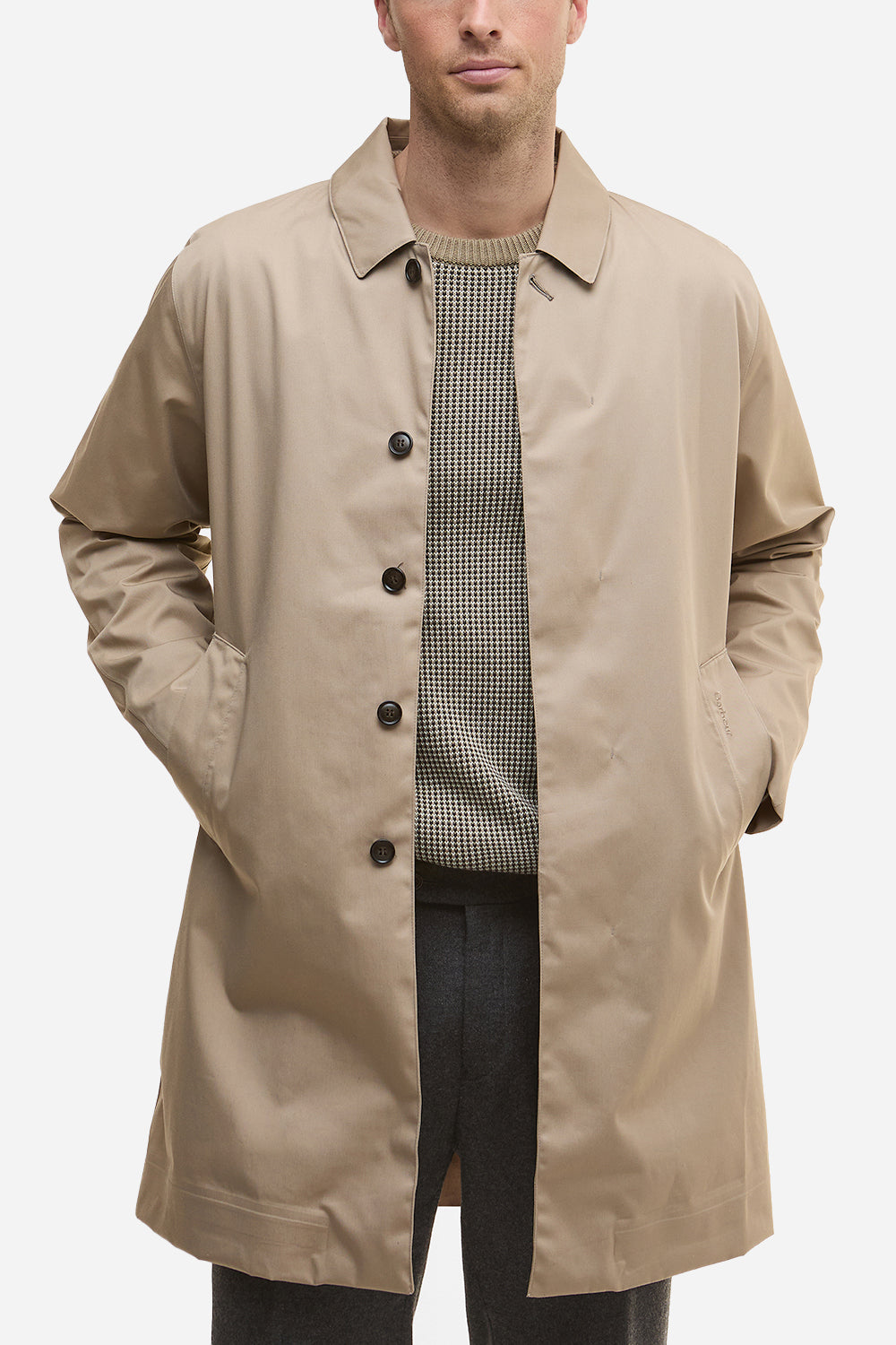 Barbour Lorden Waterproof Mac (Washed Stone)