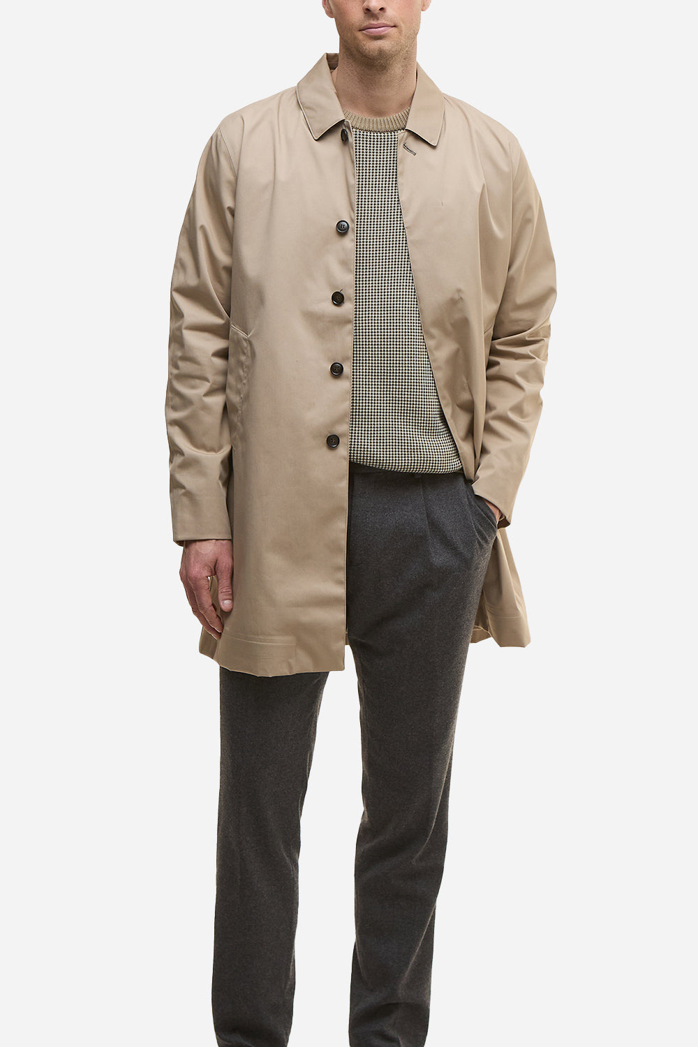 Barbour Lorden Waterproof Mac (Washed Stone)