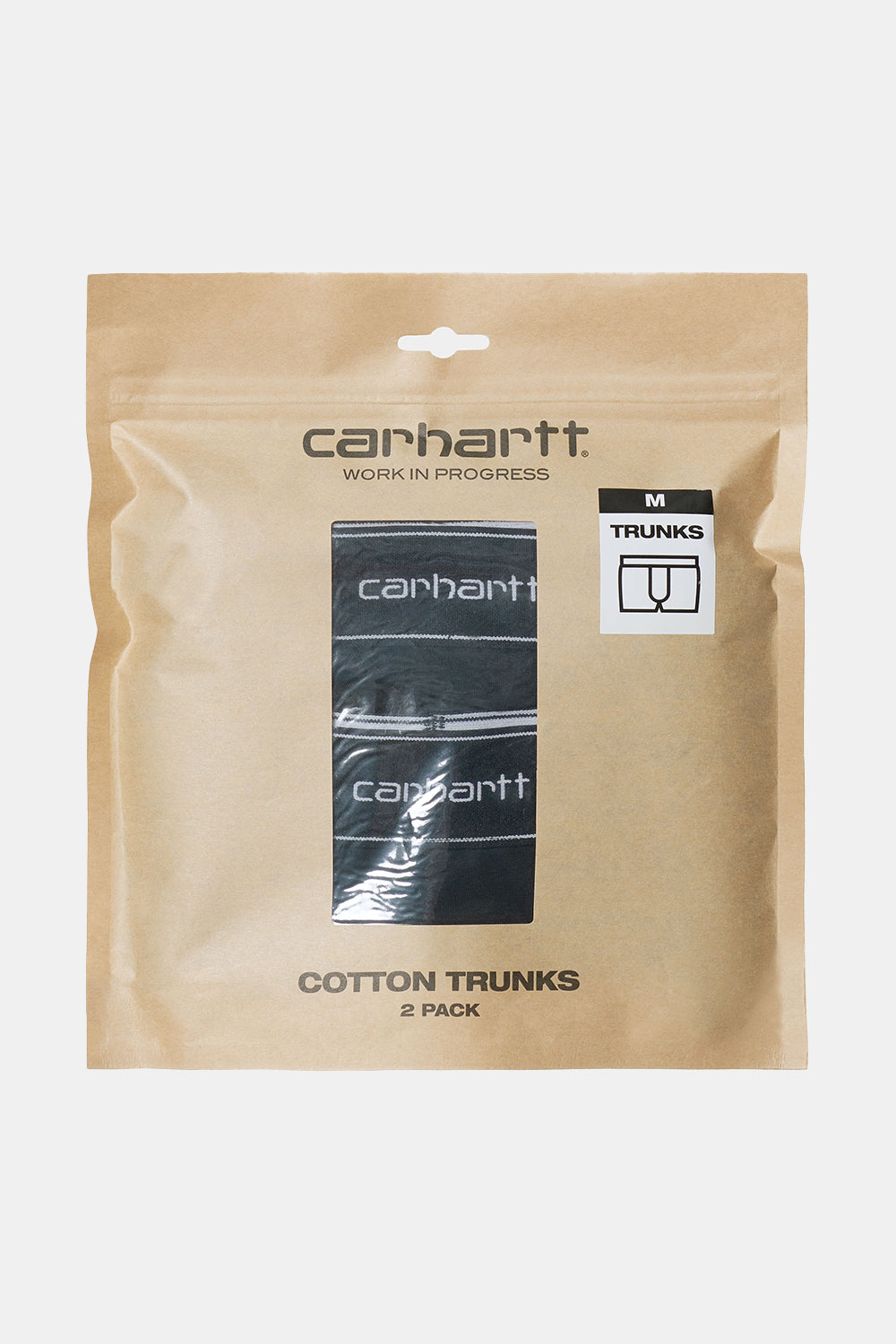 Carhartt 2 Pack Cotton Script Woven Boxers (Black) | Number Six