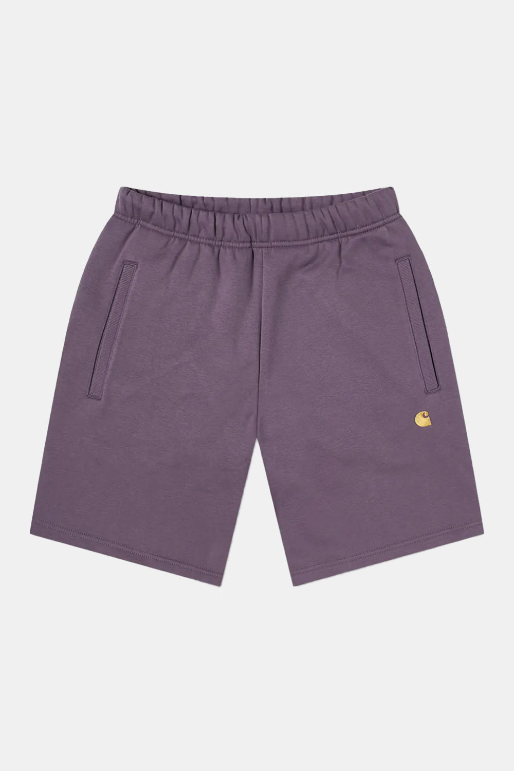 Carhartt WIP Chase Sweat Shorts (Provence & Gold) | Number Six