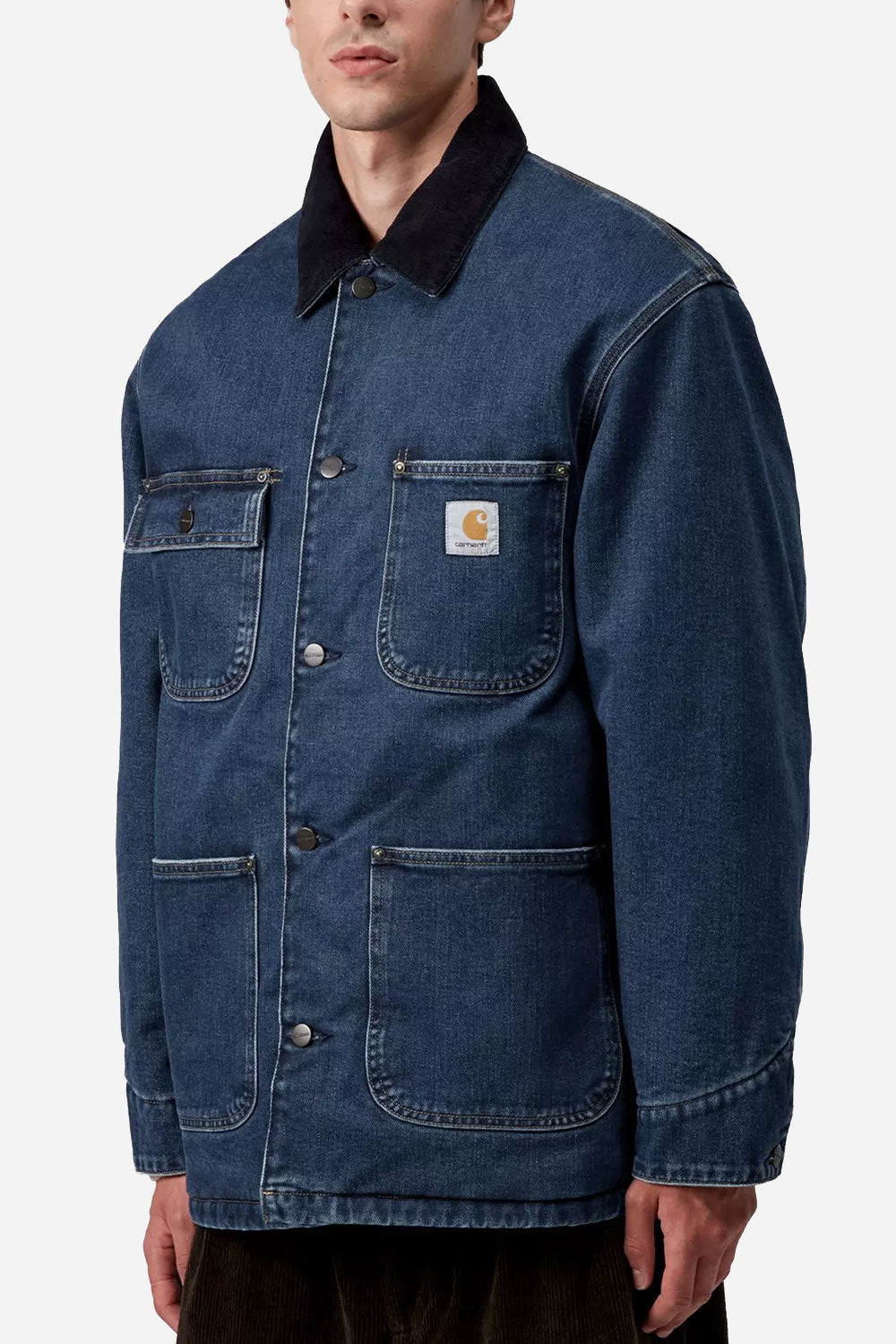 Carhartt WIP OG Maitland Denim Chore Coat (Blue/Dark Navy