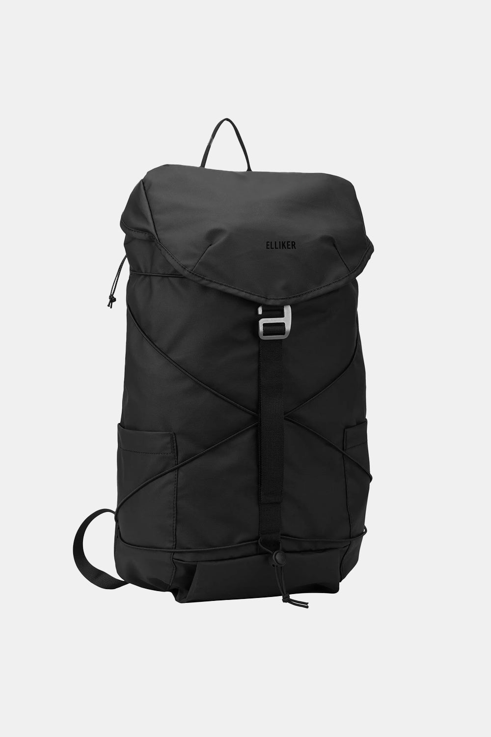 Elliker Wharfe Flap Over Backpack 22L (Black)