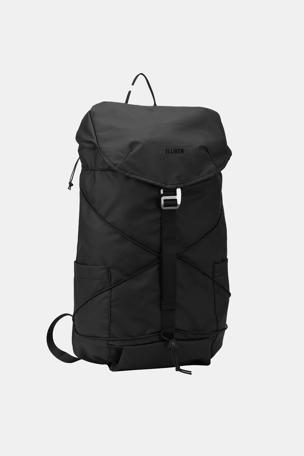Elliker Wharfe Flap Over Backpack 22L (Black)