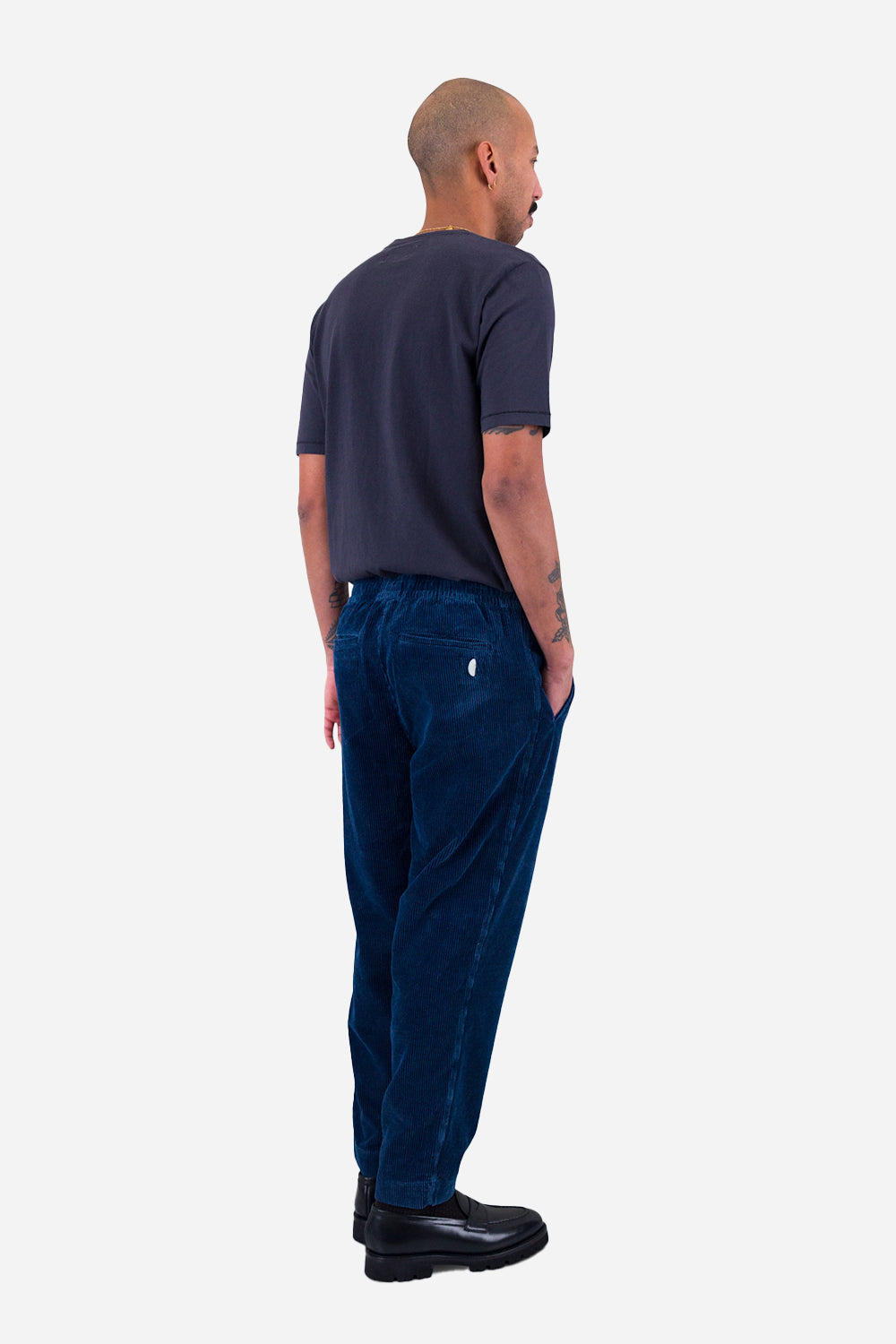 Folk Drawcord Assembly Pant (Washed Indigo Cord)