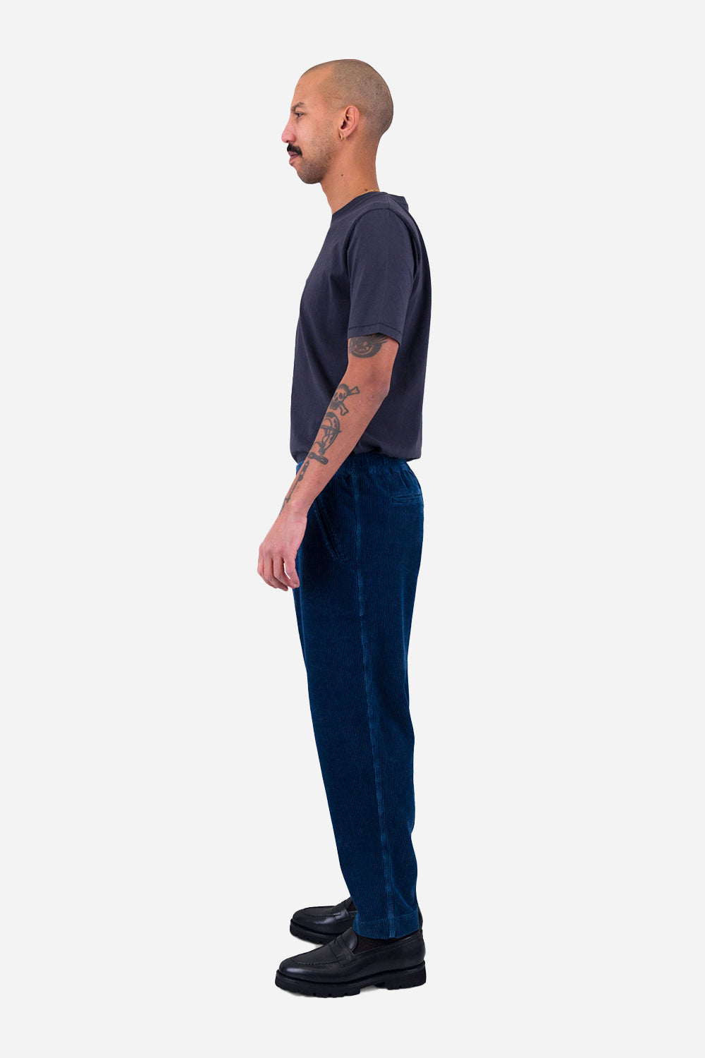 Folk Drawcord Assembly Pant (Washed Indigo Cord)