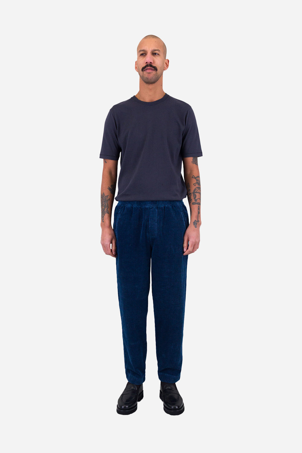 Folk Drawcord Assembly Pant (Washed Indigo Cord)