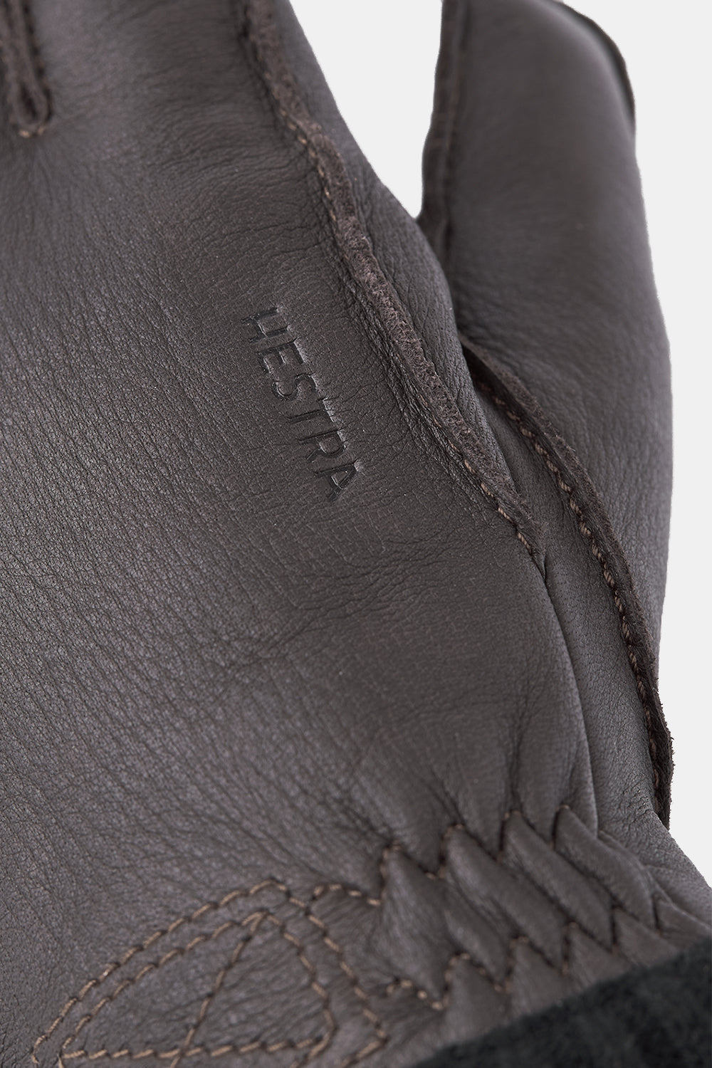 Hestra Deerskin Primaloft Rib Gloves (Dark Brown) | Number Six