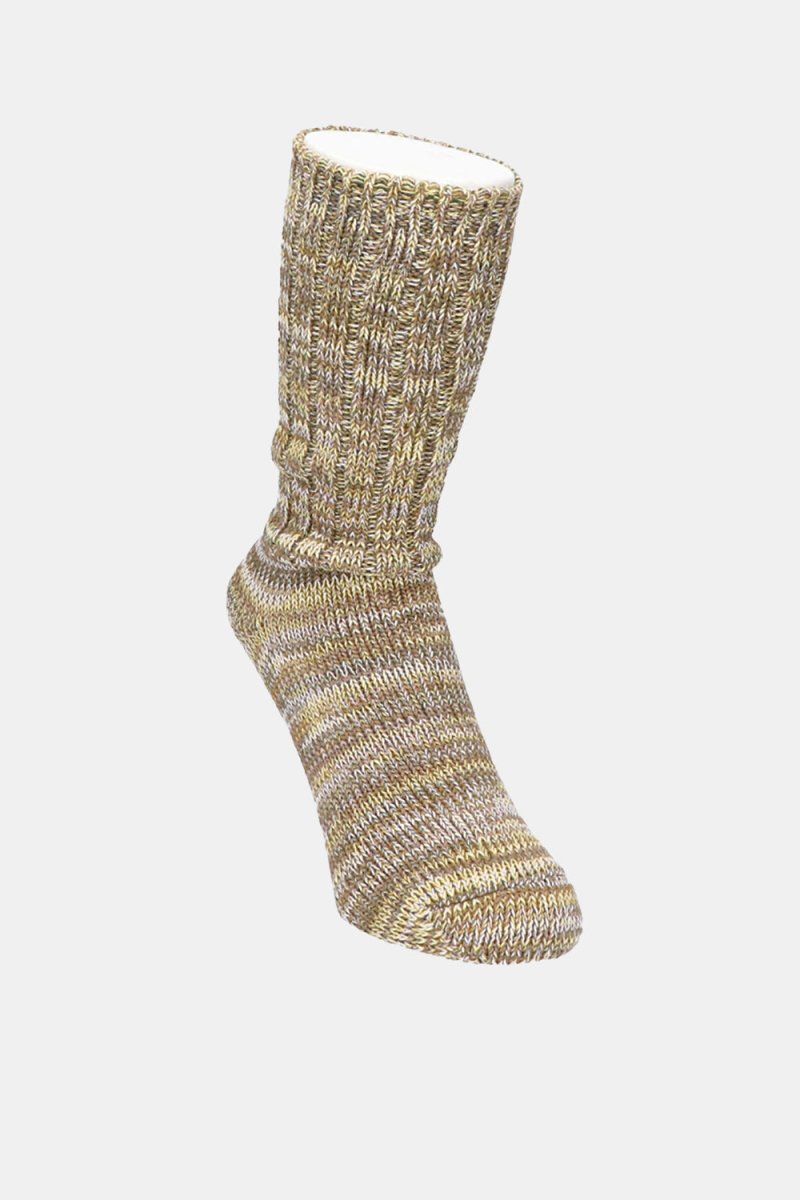Anonymous Ism 5 Colour Mix Crew Socks (Khaki) | Socks