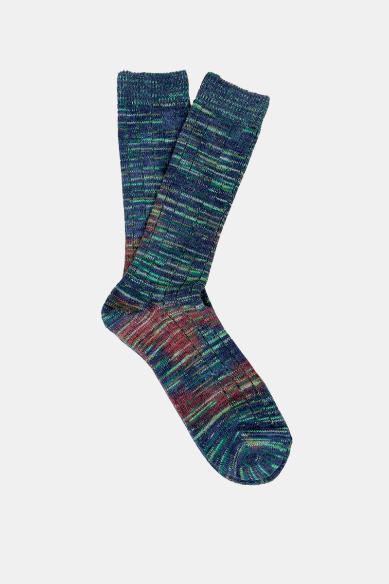 Anonymous Ism Digital Knit Crew Socks (Navy) | Socks