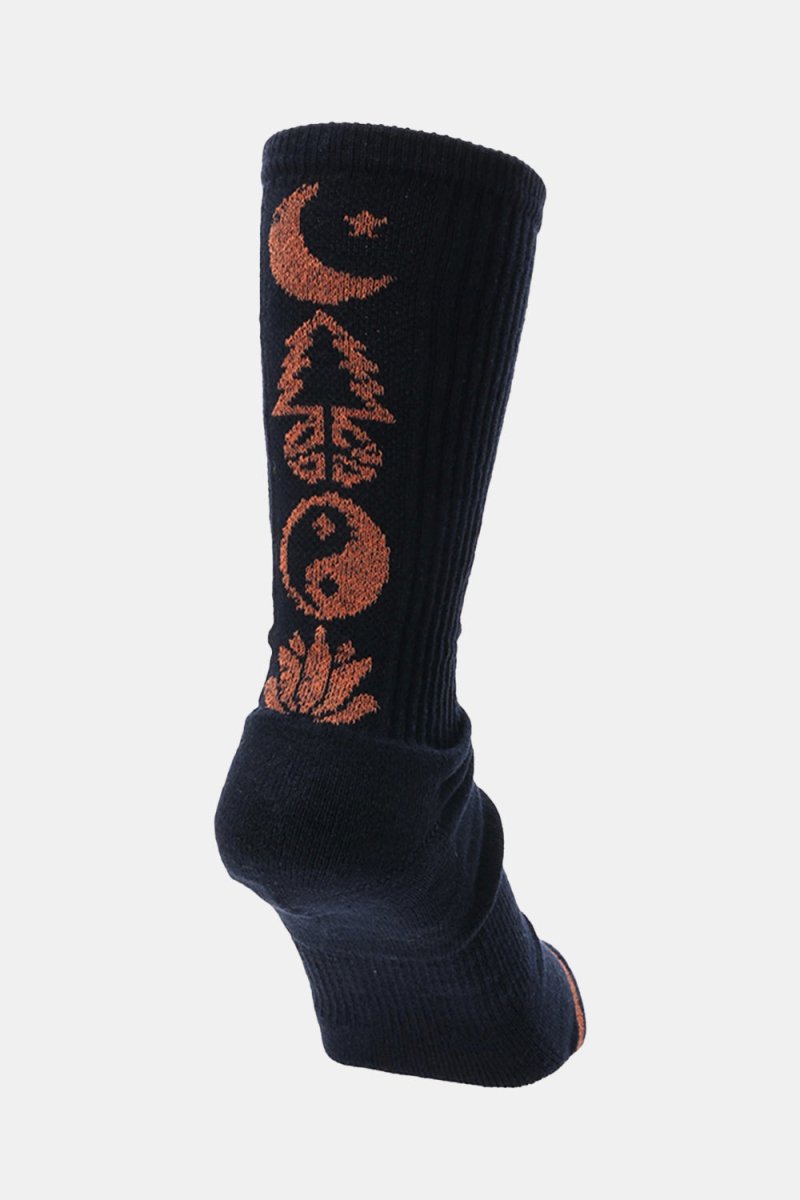 Anonymous Ism GOHEMP Pattern Pile Crew (Black) | Socks