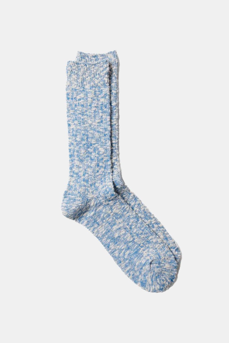 Anonymous Ism Light Comfy Slub Crew Socks (Blue) | Socks