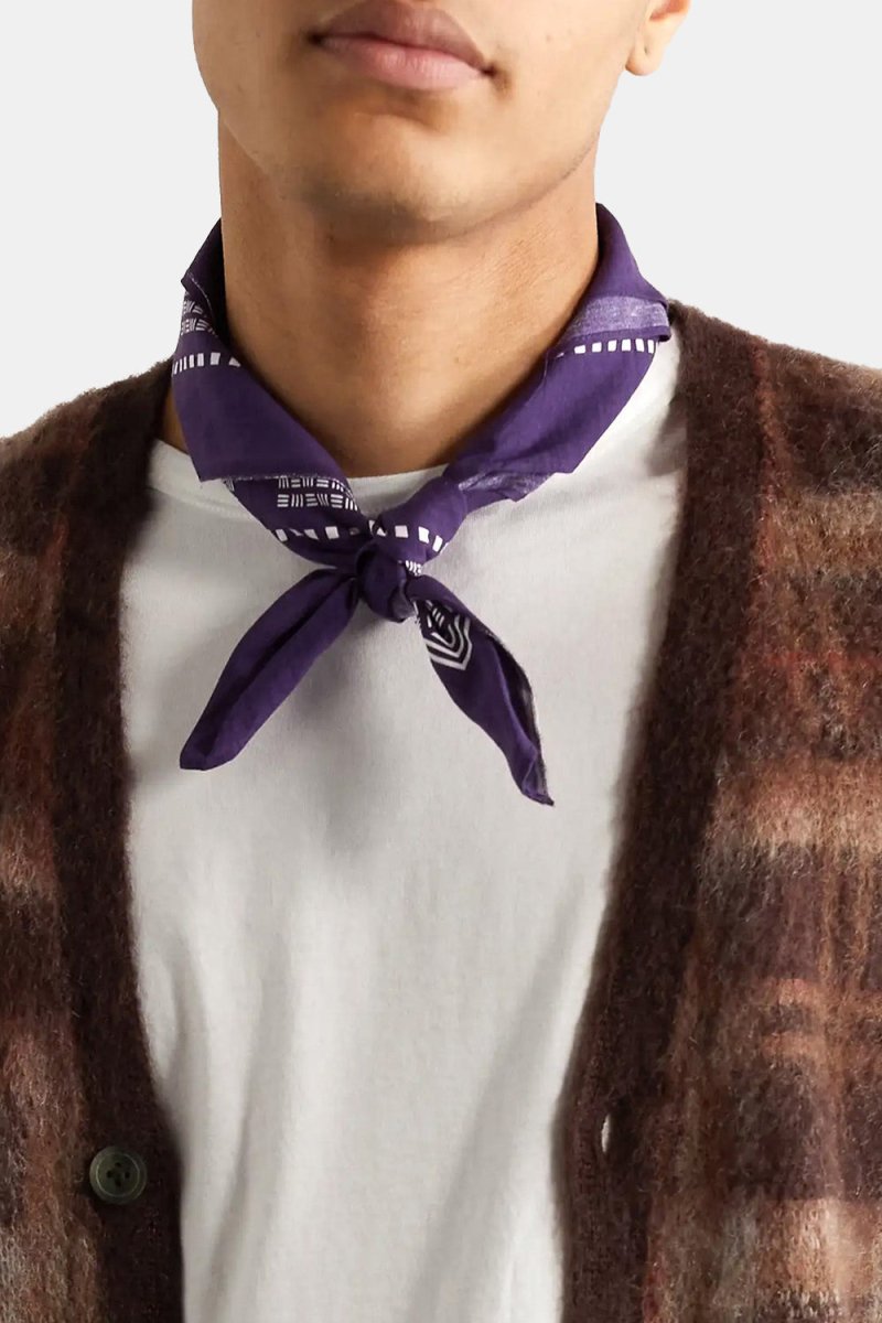 Anonymous Ism Mikuzushi Selvedge Bandana (Purple) | Bandanas