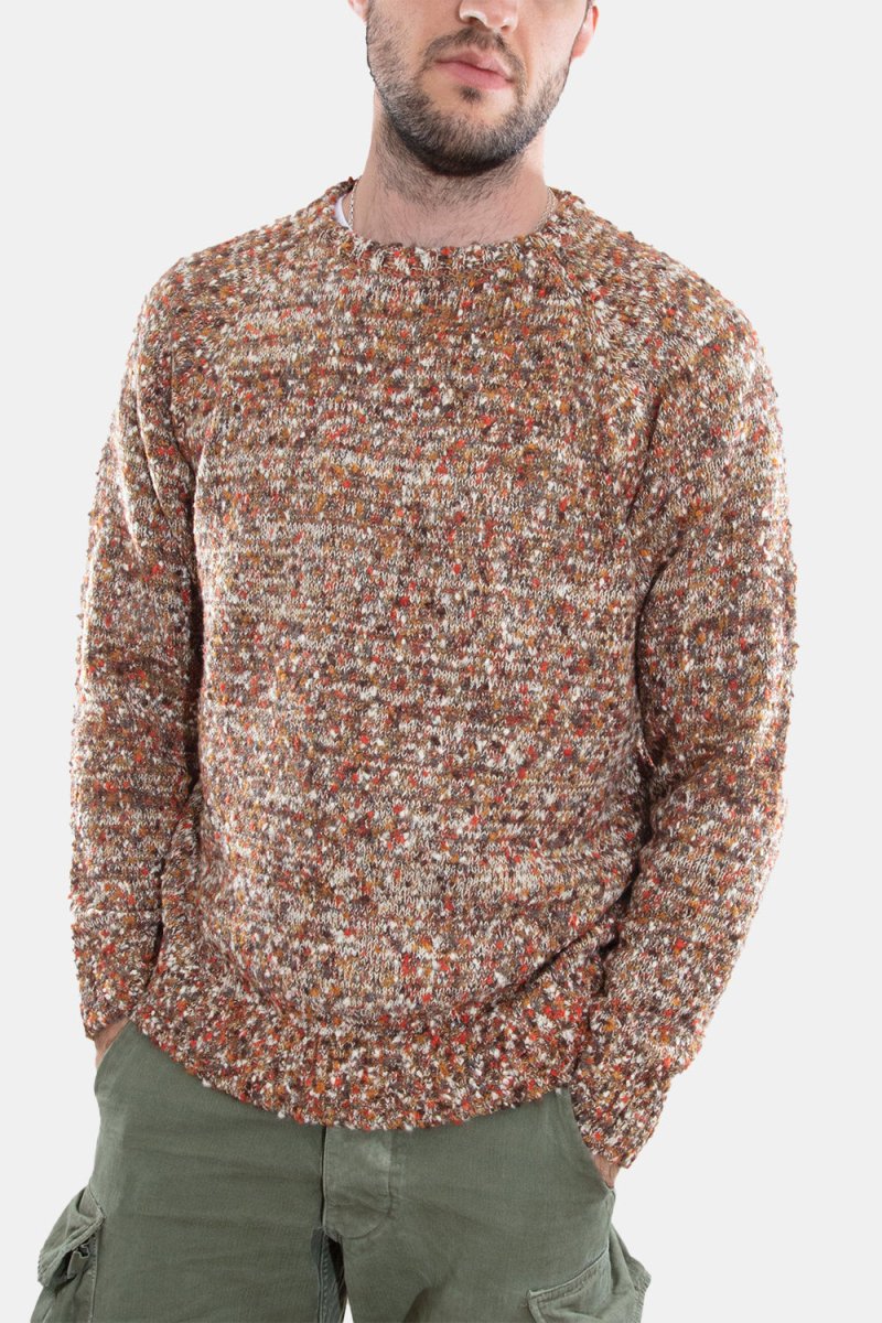 Anonymous Ism Slub Crew Neck Knit (Orange) | Knitwear