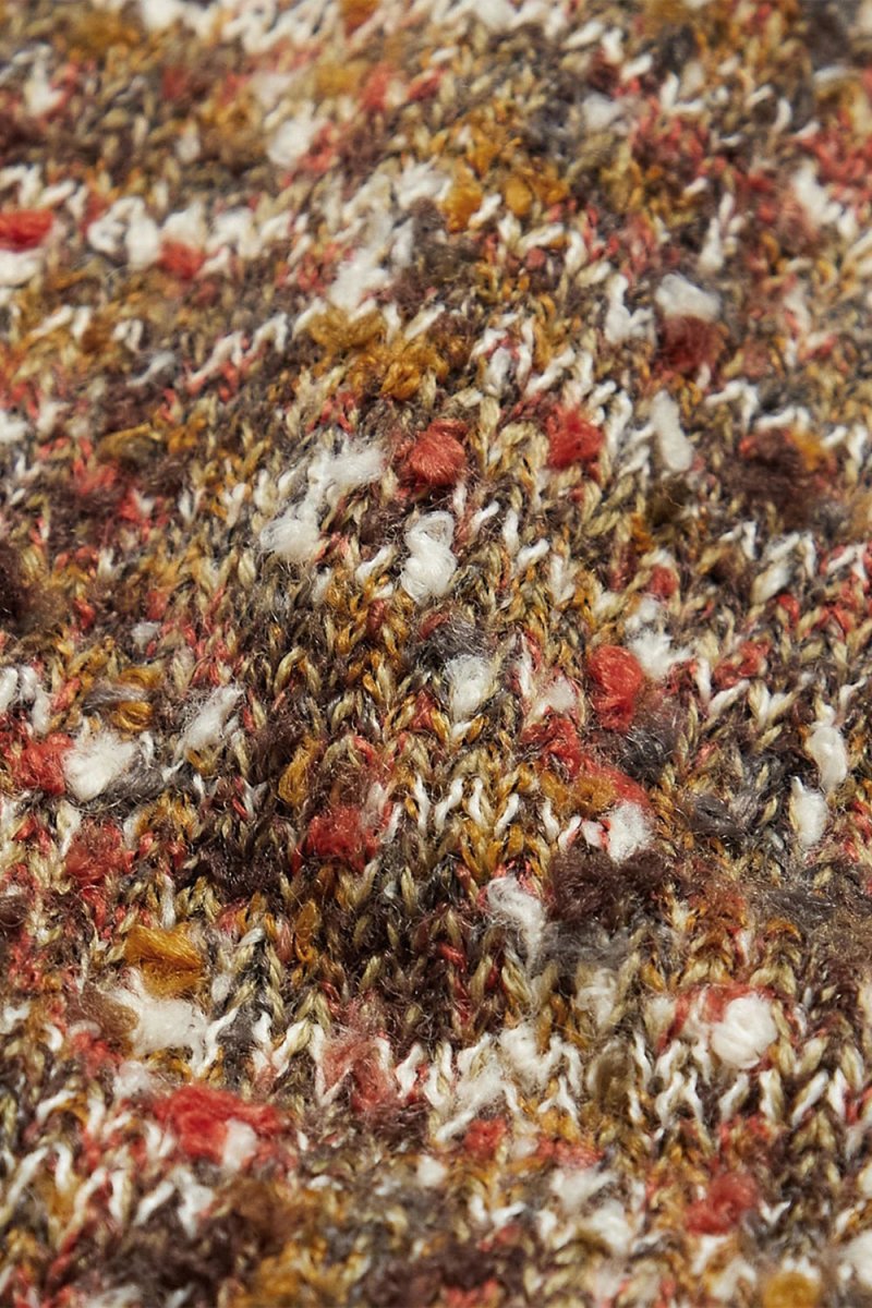 Anonymous Ism Slub Crew Neck Knit (Orange) | Knitwear