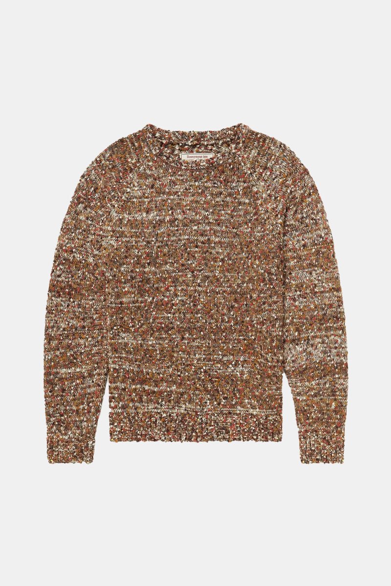 Anonymous Ism Slub Crew Neck Knit (Orange) | Knitwear