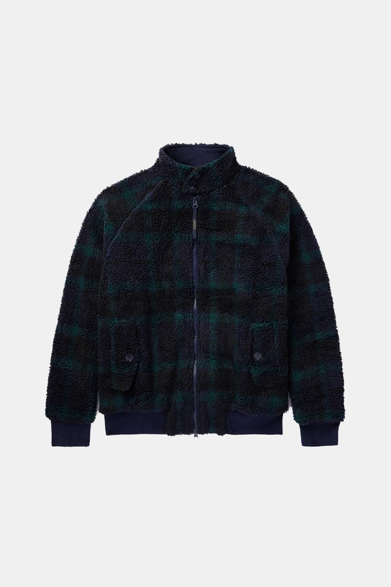 Baracuta Curly Fleece G9 Jacket (Blackwatch Navy/Green) | Jackets