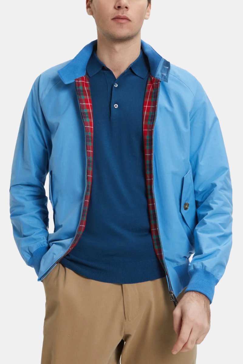 Baracuta G9 Classic Cotton-Blend Harrington Jacket (Heritage Blue) | Jackets
