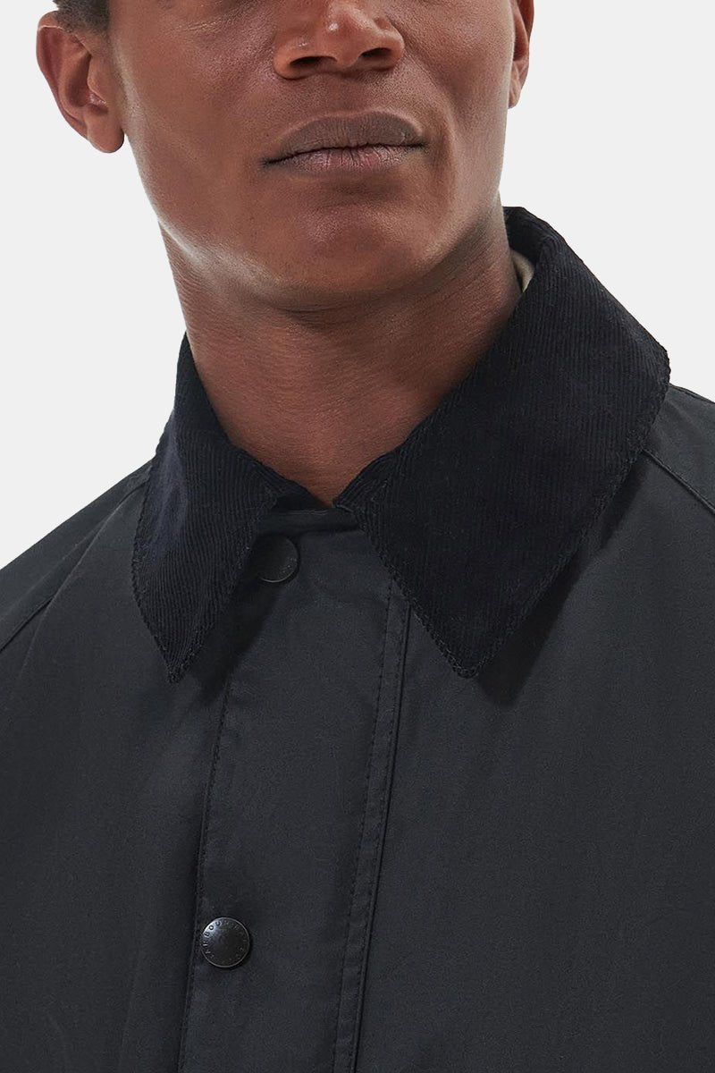 Barbour Ashby Waxed Jacket (Black/Classic) | Jackets