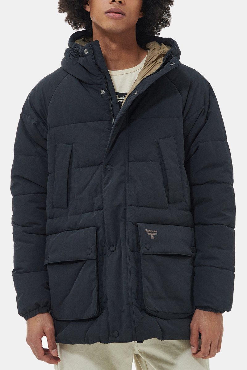 Barbour B.Beacon Glacial Quilt Coat (Black) | Jackets