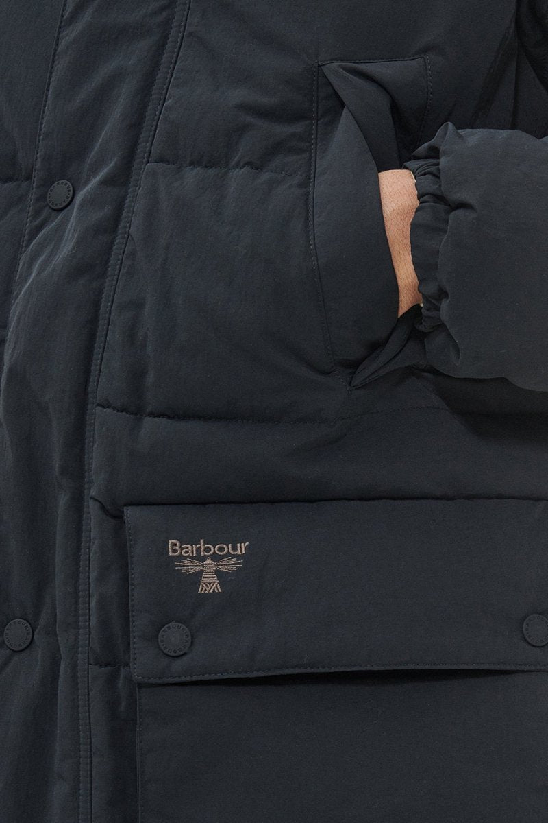 Barbour B.Beacon Glacial Quilt Coat (Black) | Jackets