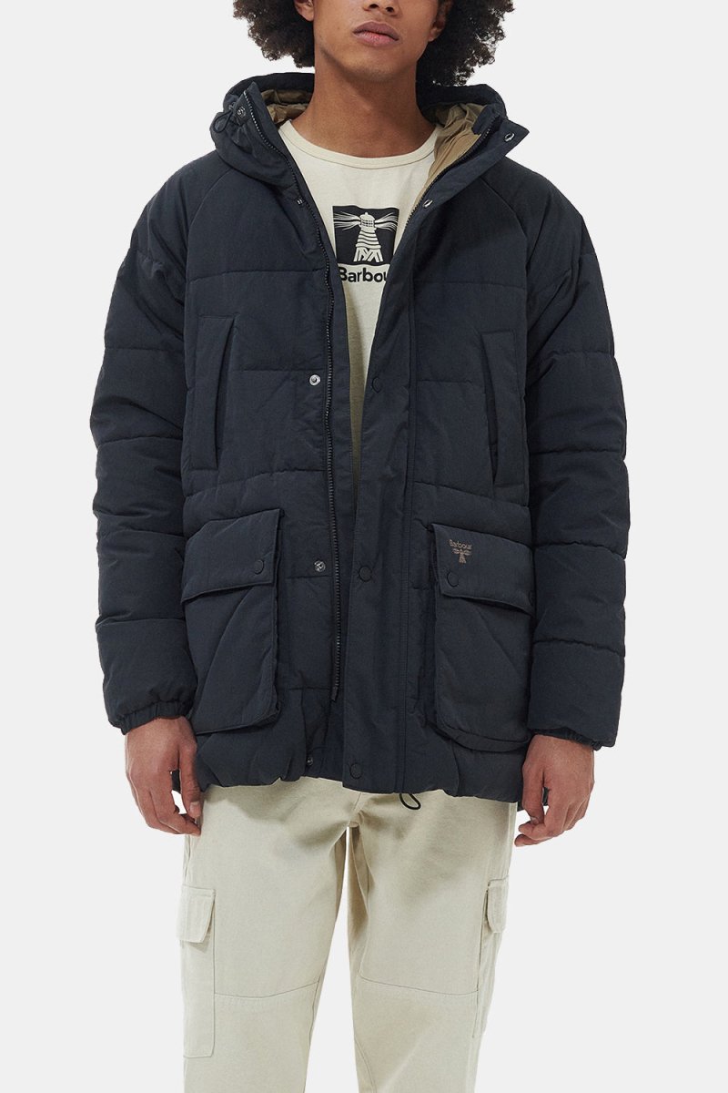 Barbour B.Beacon Glacial Quilt Coat (Black) | Jackets