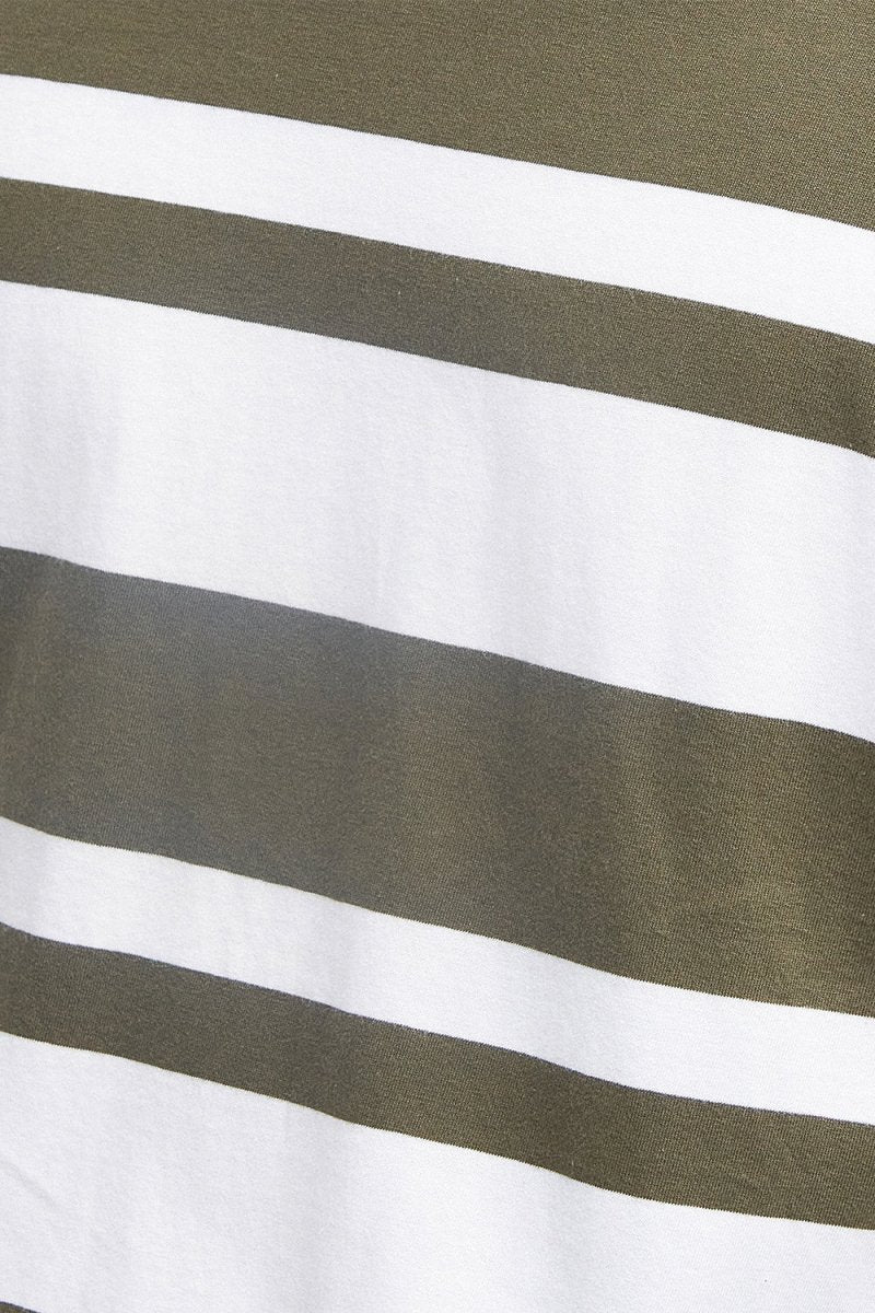 Barbour Friars Stripe T-Shirt (Mid Olive) | T-Shirts