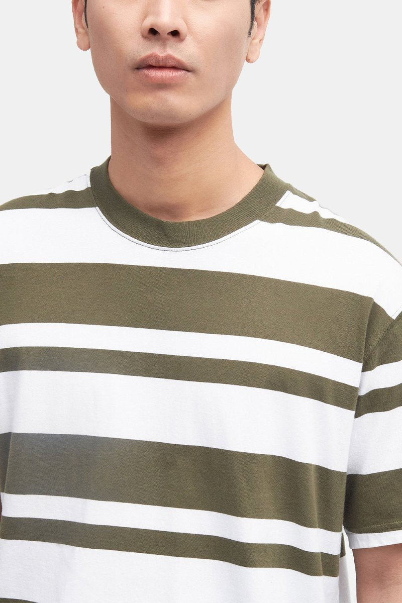 Barbour Friars Stripe T-Shirt (Mid Olive) | T-Shirts
