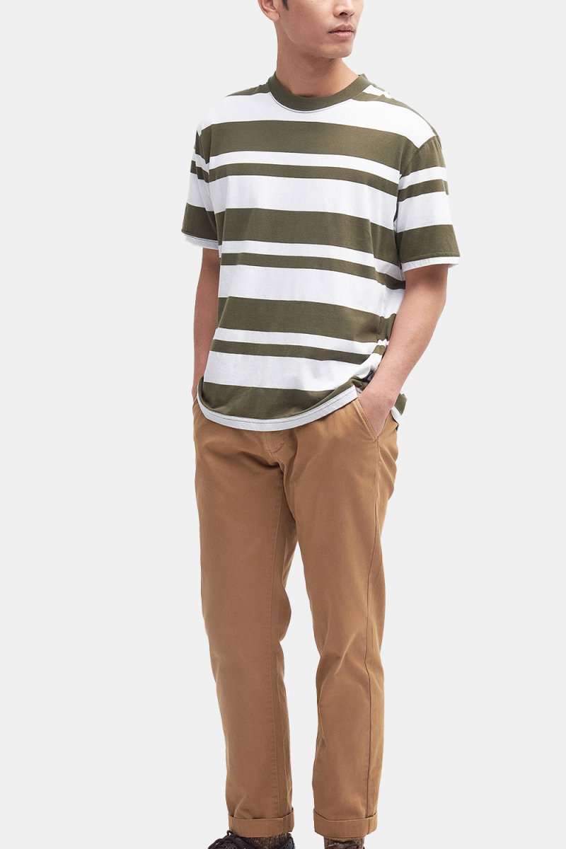 Barbour Friars Stripe T-Shirt (Mid Olive) | T-Shirts