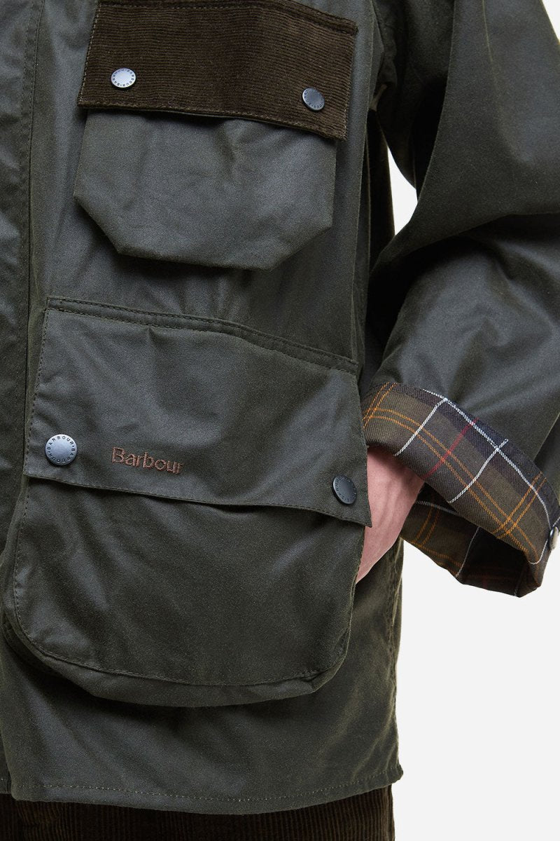Barbour Modified Solway Wax Jacket (Olive) | Jackets
