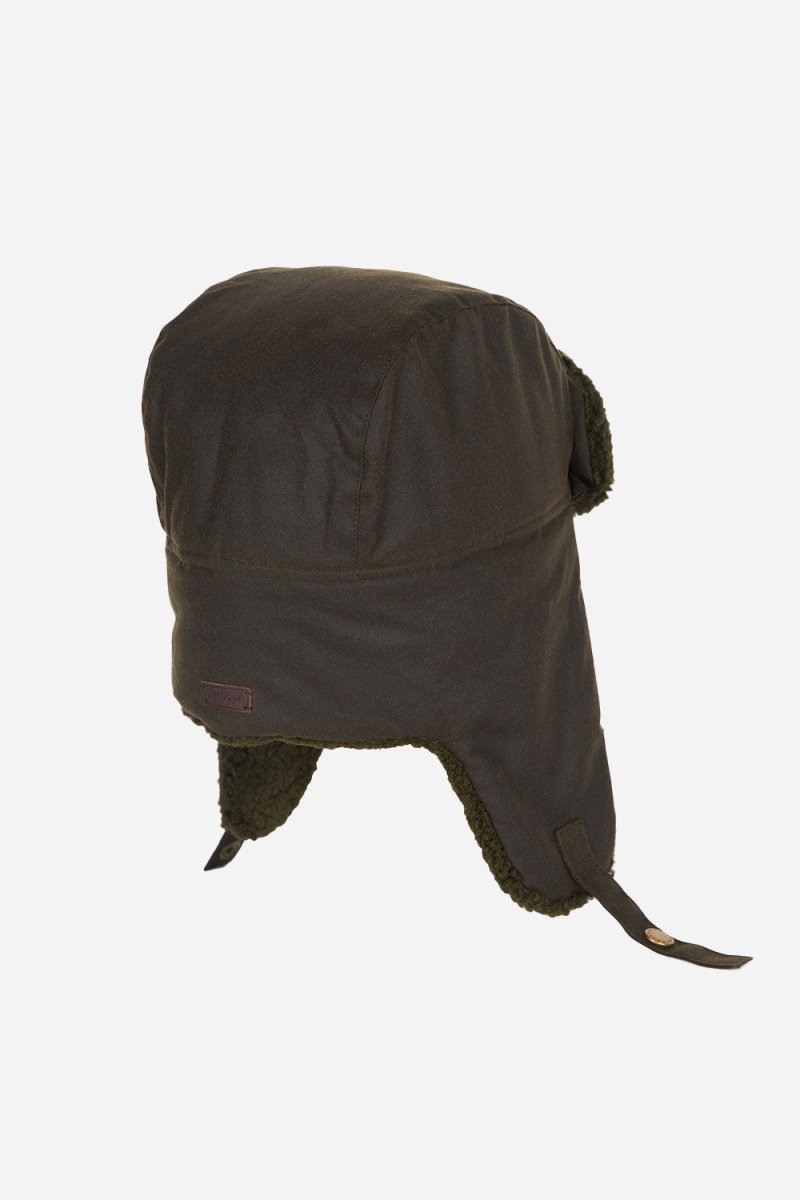 Barbour Morar Wax Trapper Hat (Olive) | Hats