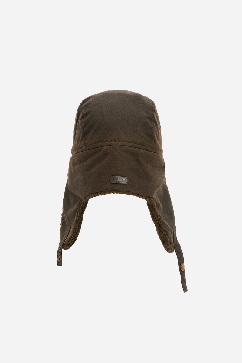 Barbour Morar Wax Trapper Hat (Olive) | Hats