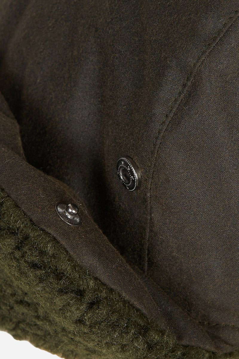 Barbour Morar Wax Trapper Hat (Olive) | Hats
