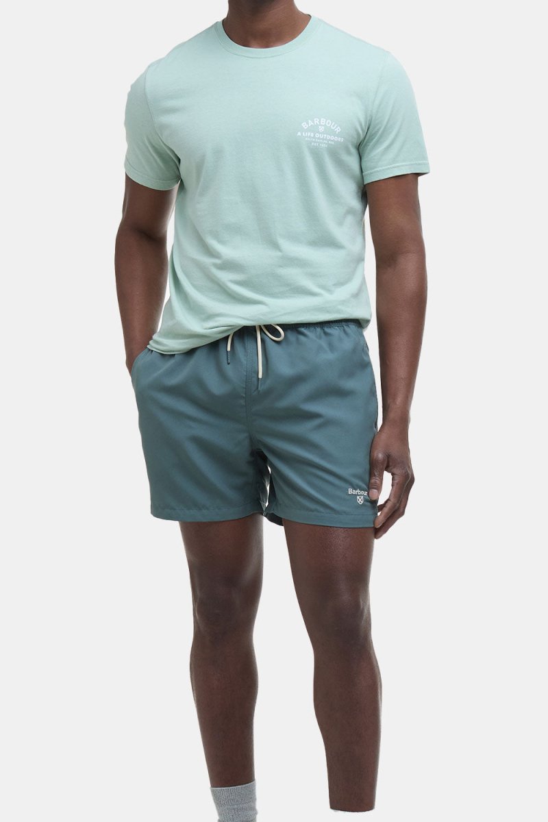 Barbour Staple Logo Swim Shorts (Vintage Blue) | Shorts