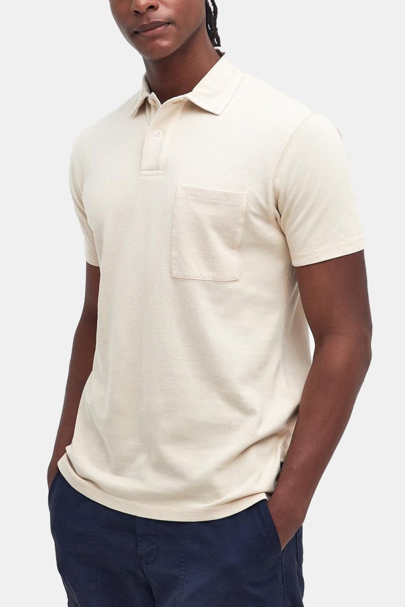 Barbour Worsley Pocket Polo - Shirt (Fog) | T - Shirts