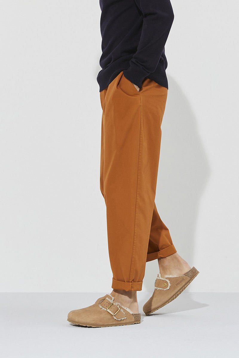 Birkenstock Boston Bold Shearling (Cognac) | Sandals