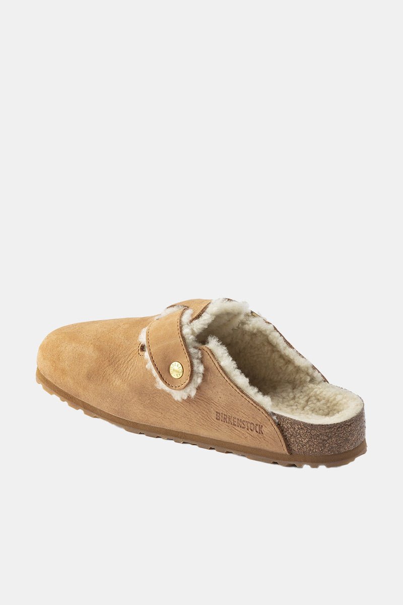Birkenstock Boston Bold Shearling (Cognac) | Sandals