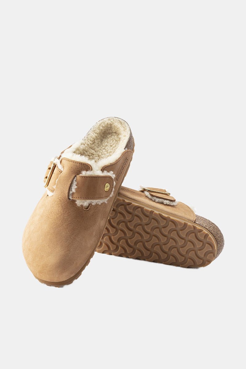 Birkenstock Boston Bold Shearling (Cognac) | Sandals