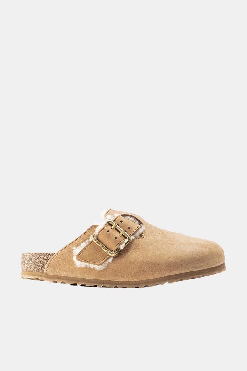 Birkenstock Boston Bold Shearling (Cognac) | Sandals