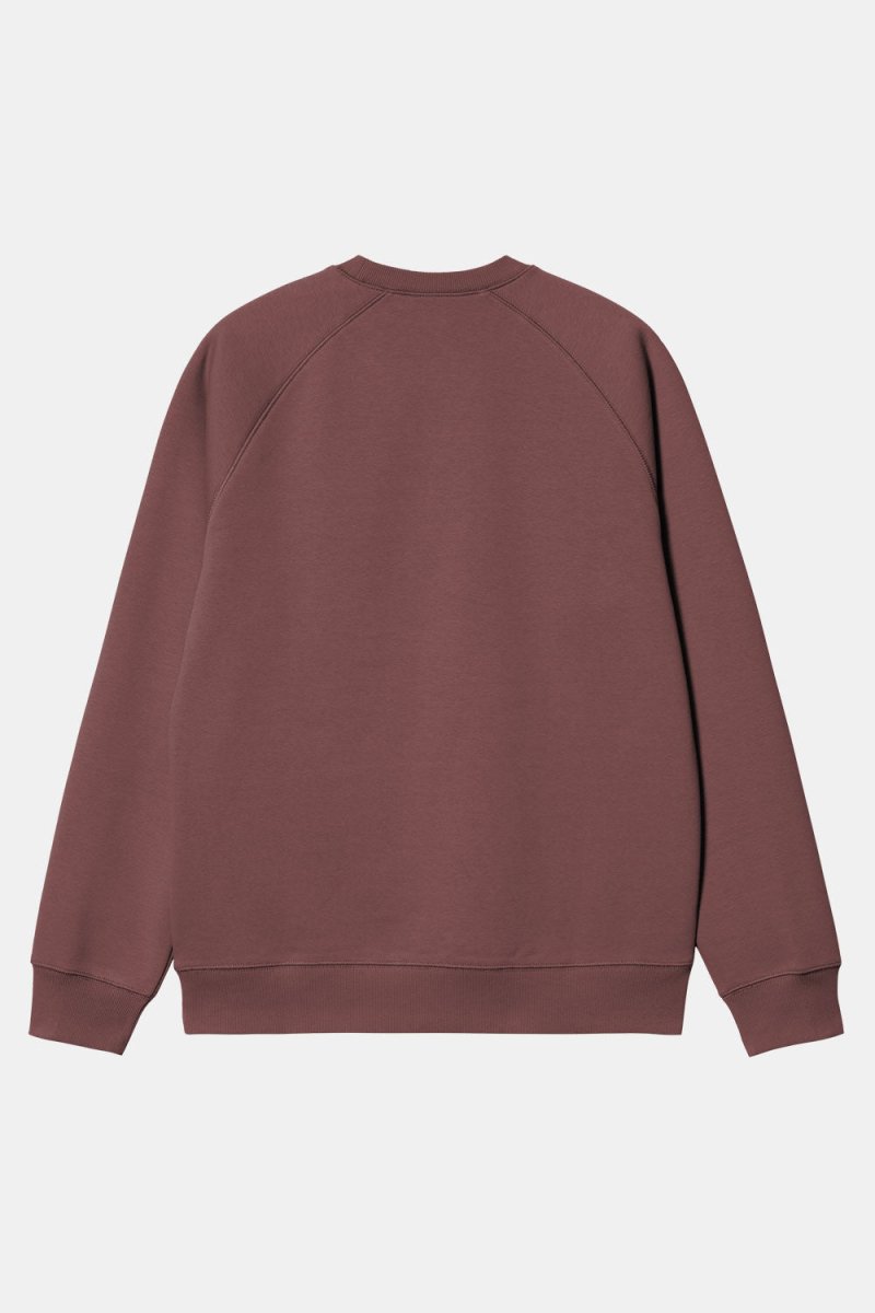 Carhartt WIP Chase Sweatshirt (Dusky Pink/Gold) | Sweaters