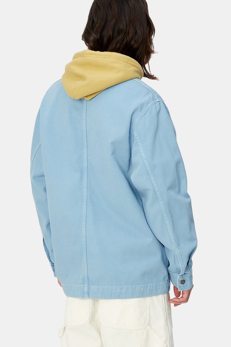 Carhartt WIP Garrison Stone Dyed Coat (Frosted Blue) | Jackets