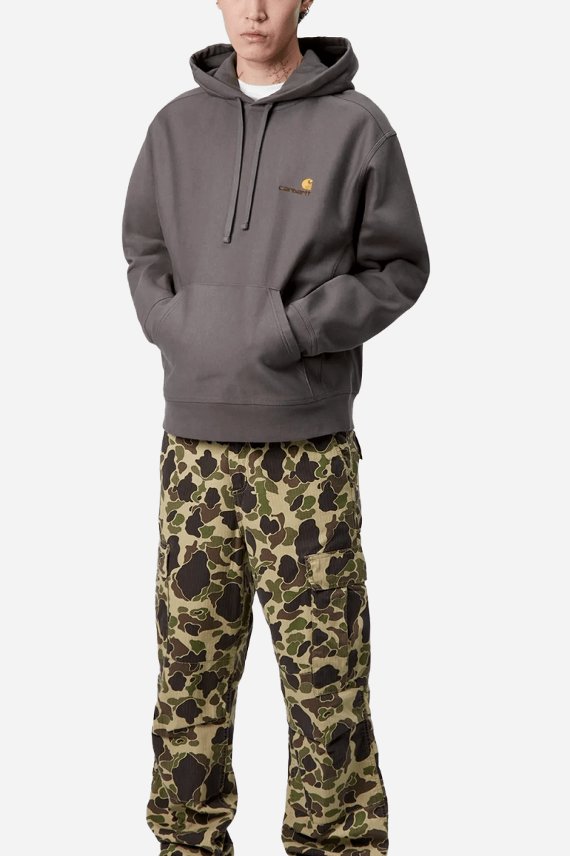 Carhartt WIP Hooded American Script Sweat (Porphyry) | Sweaters