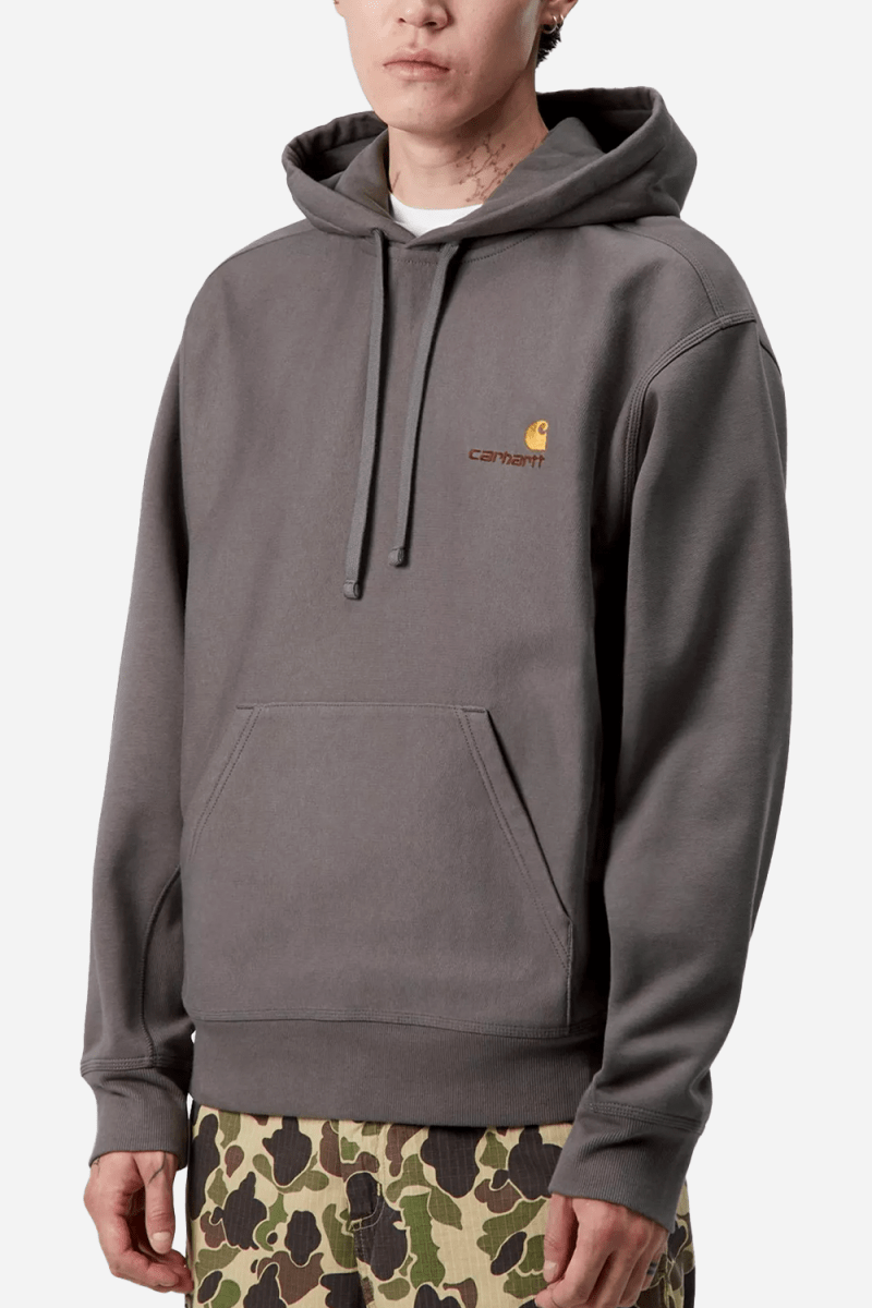 Carhartt WIP Hooded American Script Sweat (Porphyry) | Sweaters