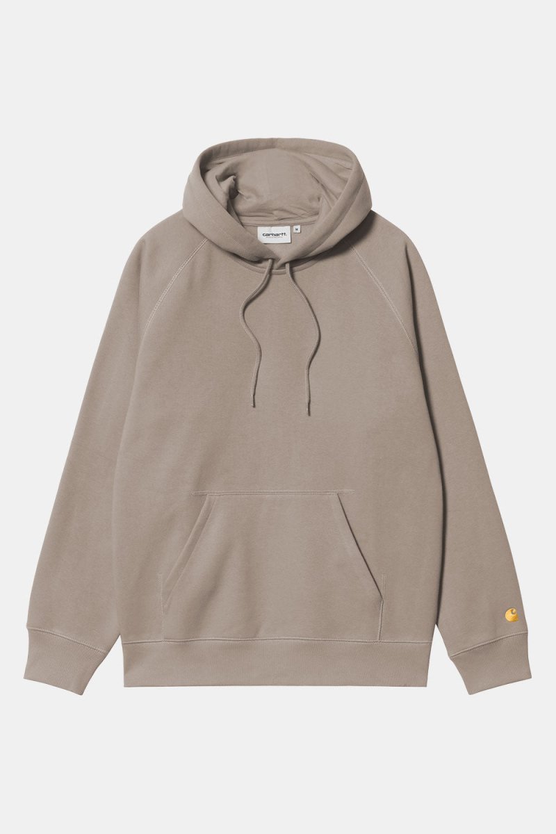Carhartt WIP Hooded Chase Sweat (Dusky Beige/Gold) | Sweaters