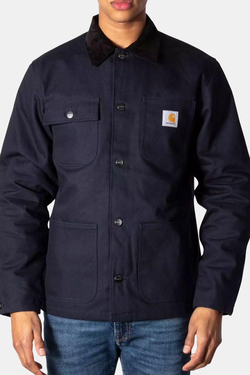 Carhartt WIP Michigan Organic Cotton Rigid Jacket (Dark Navy & Black) | Jackets