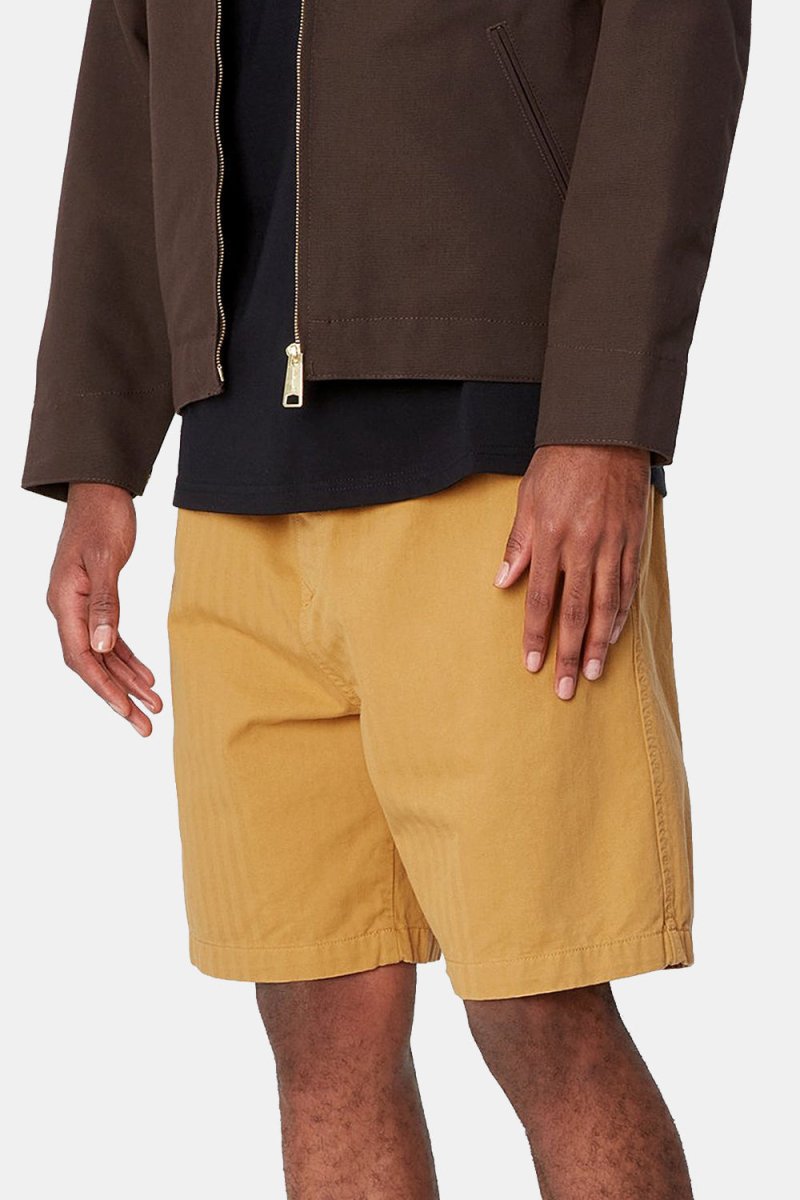 Carhartt WIP Rainer Garment Dyed Shorts (Sunray Yellow) | Shorts