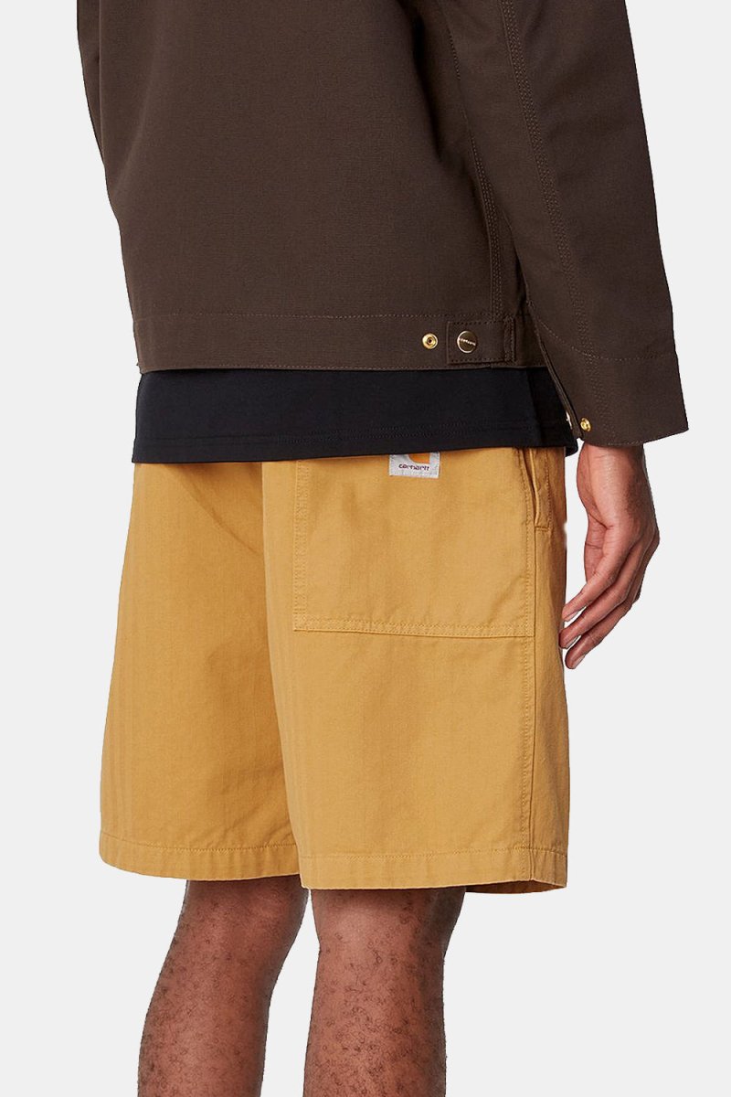 Carhartt WIP Rainer Garment Dyed Shorts (Sunray Yellow) | Shorts