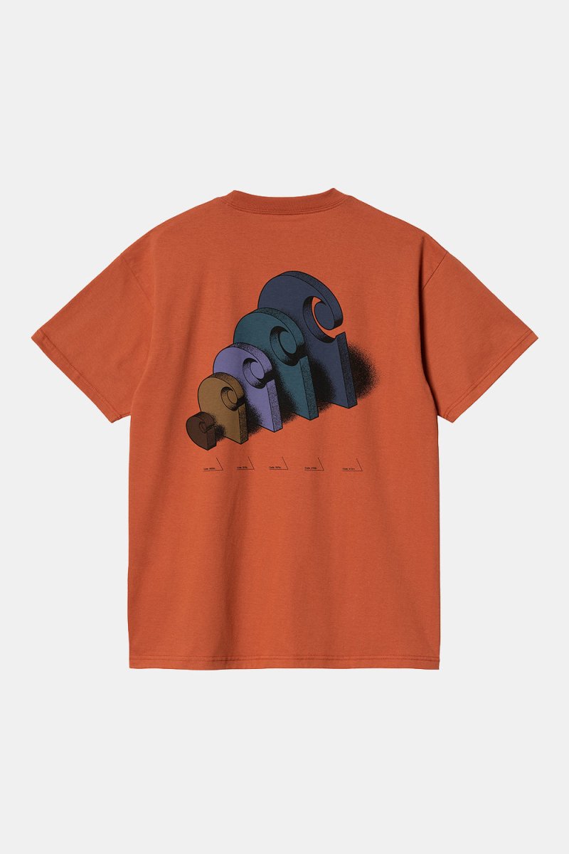 Carhartt WIP Short Sleeve Diagram C T-Shirt (Phoenix Orange) | T-Shirts