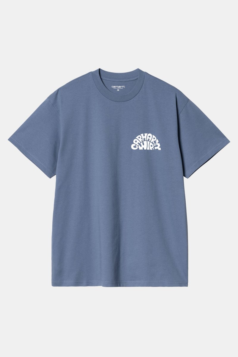 Carhartt WIP Short Sleeve Jazzy T-Shirt (Blue Iris/White) | T-Shirts
