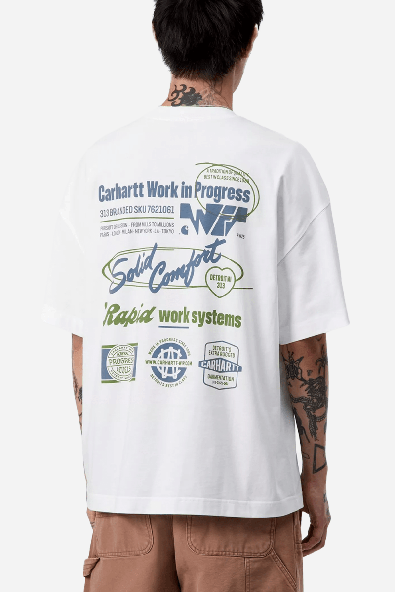 Carhartt WIP Short Sleeve Networks T-Shirt (White) | T-Shirts